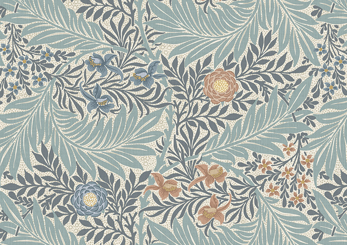 William Morris At Home Larkspur, Woad - Roman Blind - Image 7